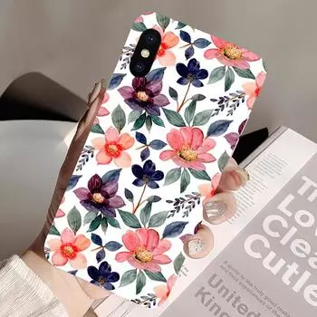 Чехол с рисунком акварельных роз и цветов для Samsung Galaxy A32 A52 A12 5g A72 A42 A02 A02s 4g, мягкий силиконовый чехол из ТПУ на заднюю панель телефона For Samsung A32 5G