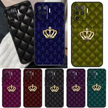 Чехол с рисунком короны для OPPO A5 A9 A31 A53 2020 A53S A1K A15 A16 A52 A72 A92 A83 A91 A54 A74 A94 OPPO A52