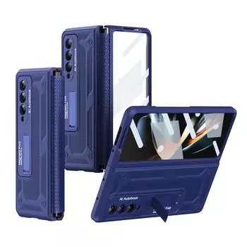 Чехол с шарнирным кронштейном для Samsung Galaxy Z Fold 4 5G, чехол со встроенным экраном, защита камеры, противоударные чехлы для телефонов, чехлы For Z Fold 4 5G