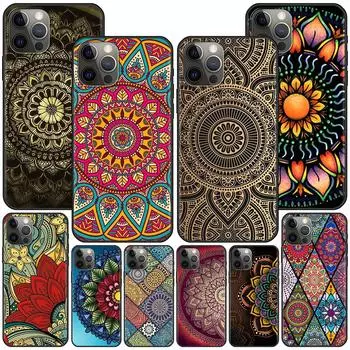 Чехол с синим тотемом и цветком Мандала для Apple Iphone 14 11 13 Mini 12 Pro Max Xr 7 8 + Se 2020 Xs 6 6s Plus 5 5S, силиконовый чехол для телефона iPhone 6Plus(6sPlus)