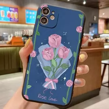 Чехол с узором для Samsung Galaxy A50 A51 A30S A70 A71 A01 A11 A21S A31 A10 A20 A30 A50S Цветочный силиконовый противоударный чехол For Samsung A30S
