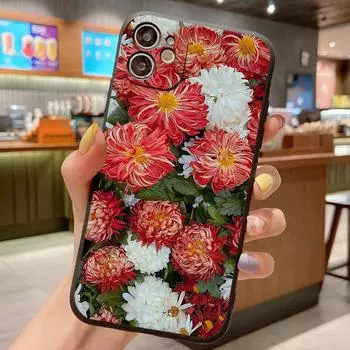Чехол с узором для Samsung Galaxy A50 A51 A30S A50S A70 A71 A01 A11 A21S A31 A10 A20 A30 Цветочный силиконовый противоударный чехол For Samsung A31