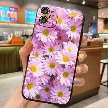 Чехол с узором для Samsung Galaxy Note 20 10 Plus Ultra Lite Note20 Note10 5G, силиконовый противоударный чехол с цветком на заднюю панель телефона For Samsung Note 20