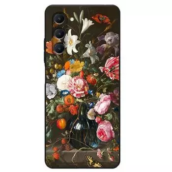 Чехол с узором для Samsung Galaxy S23 S21 S22 S20 FE Ultra S10 S9 S8 Plus S7 Edge S10E Lite Flower, мягкий силиконовый противоударный чехол For Samsung S10E