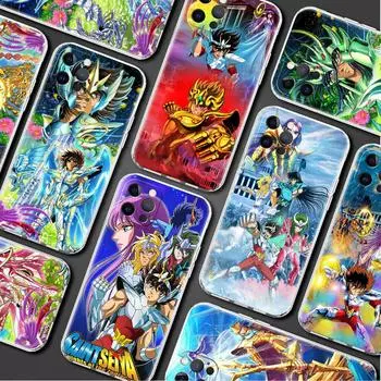 Чехол Sainte Seiya с японским аниме для Apple iPhone 14 13 12 11 Pro Max XS XR max X 8 7 6S 6 Plus, мягкий силиконовый чехол для телефона iPhone 7 8 Plus
