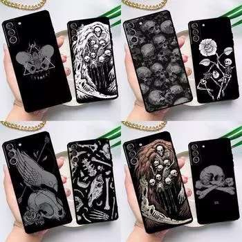 Чехол Skeleton Bones для Samsung Galaxy S23 S22 S20 S21 Ultra S8 S9 S10 Note10 Plus Note20 Ultra S20 FE Cover Note 10 Plus