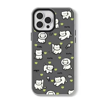 Чехол Skinny для iPhone 16, 15, 14, совместим и подходит для 13/12/11 promax /xsmax/xr Kitten 16
