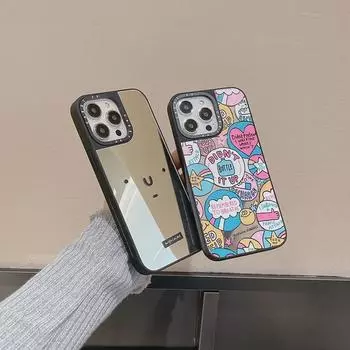 Чехол Small Bean Eyes Ultra Mirror с защитой от падений для iPhone 14 Pro Max — модный дизайн iPhone 11