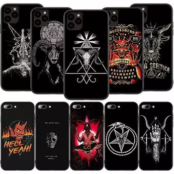Чехол T53 «Дьявол Сатана» для iPhone 13 12 Mini 11 Pro XS Max XR X 8 7 6 6S Plus 5 5S SE 2020 iPhone 5 5s