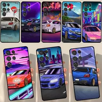 Чехол Tokyo JDM Drift Sports Car для Samsung Galaxy S23 S21 S22 Ultra Plus S20 FE Note 20 Note 10 S8 S9 S10 Plus Galaxy S23Ultra