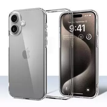 Чехол TPU Clear для iPhone 16 15 14 13 12 11 Pro Max XS Max Ультратонкий мягкий чехол для iPhone 16 15 14 13 Pro Max Чехол iPhone 16 Pro Max прозрачный