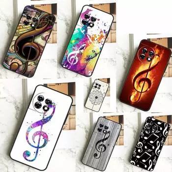 Чехол Treble Clef Music Note для OnePlus 12 12R 11 9 10 Pro 10R 9R 8T 10T Nord CE 2 3 Lite 2T CE4 N10 N20 N30 OnePlus Nord CE2Lite