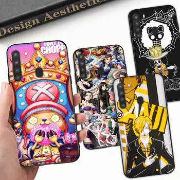 Чехол WD27 One Piece AnimeBlack Sofe для Xiaomi Poco X6 X4 M5 M6 F5 F6 C65 C55 C50 C51 C40 Pro Redmi 14C A3X 13C 12C 11T 10A 9C Note 7 6 8A Plus Xiaomi Poco M6 4G капри