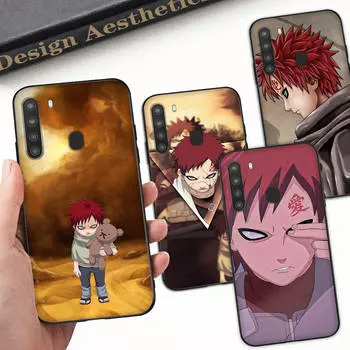 Чехол WD40 Naruto GaaraBlack Sofe для Xiaomi Poco X6 X4 M5 M6 F5 F6 C65 C55 C50 C51 C40 Pro Redmi 14C A3X 13C 12C 11T 10A 9C Note 7 6 8A Plus Redmi Note 12 5G гагат