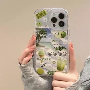 Чехол Zhitai для iPhone 14 Pro Max - Apple 15 Phantom Soft Shell, совместим с XS/XR, 13, дизайн на лазерной бумаге iPhone 15