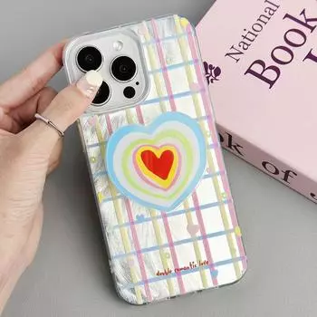 Чехол Zhitai iPhone 11Pro Max to 16Pro Glacier Pattern Cartoon с кронштейном iPhone 14 Pro Max