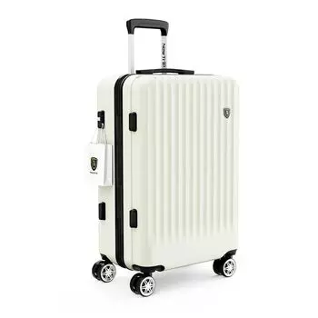Чемодан с колесиками Carry S, YKK Clothes Carry, оснащенный молнией TSA, цвет Business White [New Trip], стопор, чехол для ручной клади, размер, замок,
