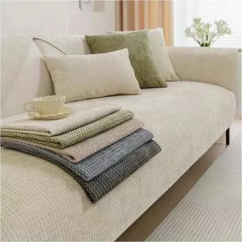 Chenille Four Seasons Universal Sofa Cover for Living Room Sofa Par Sofa Mat for Living Room Non-Slip L Shaped Couch Cushion 70x70 A