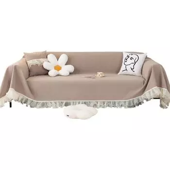 Chenille Lace Edge Sofa Cover Cloth for All Seasons New One-piece Sofa Towel Full Blanket Sofa Cushion 180*130cm