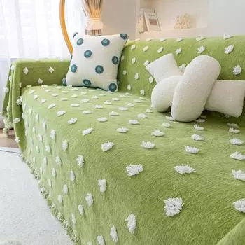 Chenille Sofa Cover Towel Four Seasons Universal All-Inclusive Sofa Cover Anti-Scratching Cushion Ins Style Sofa Cover 180*130cm