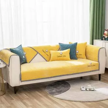 Chenille Sofa Covers for Living Room Solid Sectional Sofa Cover Couch Cover Home Decor Fundas Sofa Slipover Quality Sofa Towel 70x70