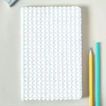 Cheque Fabric Cover Unlined Note A5 60 sheets