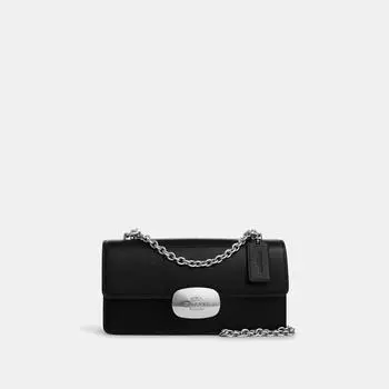 Через плечо Coach Eliza Flap серебристо-черный