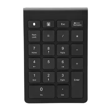 Черная 22-клавишная мини-цифровая беспроводная Bluetooth-клавиатура для ПК с ОС X