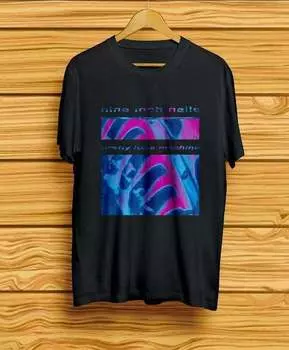Черная футболка Nine Inch Nails Pretty Hate Machine в стиле ретро 1990-х годов, популярная футболка унисекс S