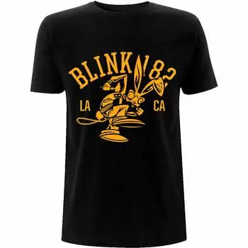 Черная футболка-талисман унисекс Blink 182 College S