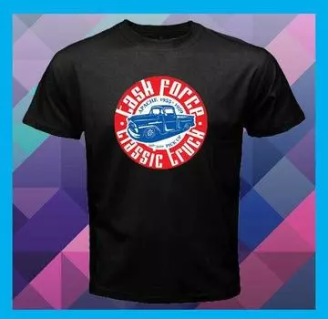Черная футболка Task ce Apache Classic Truck 1955 1959 SML Xl 2Xl S