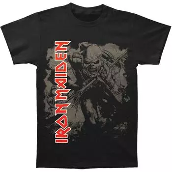 Черная футболка унисекс Iron Maiden Hi Contrast Trooper S