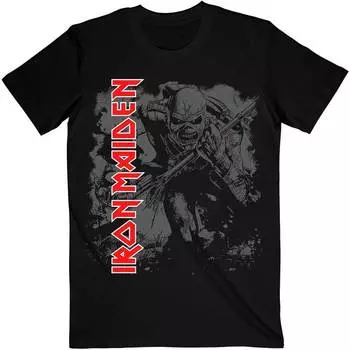 Черная футболка унисекс Iron Maiden T Hi Contrast Trooper S