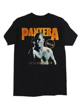 Черная футболка унисекс Pantera Walk Live Material S