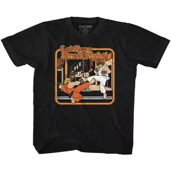 Черная футболка унисекс Street Fighter Storybook Style 10/12 S