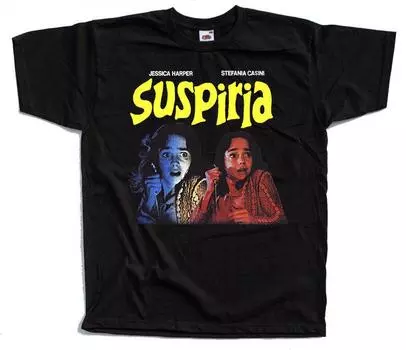 Черная футболка унисекс Suspiria V1 Movie S