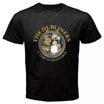 Черная футболка унисекс The Dubliners A Time To Remember с обложкой альбома S