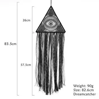 Черная кисточка Dream Catcher Net Home Dream Chaser Shop Dream Net Wind Chime Спальня Гостиная Атмосфера Украшения