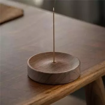 Черная ореховая благовонная палочка, китайская основа для благовоний из дзен-агара, круглая спираль для благовоний из агарового дерева, держатель для благовоний One Size