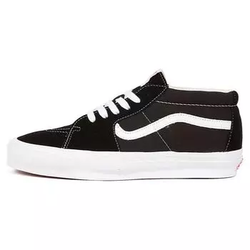 Черно-белые кроссовки унисекс Vans OG Sk8-Mid LX VN0A4BVCBA2 44