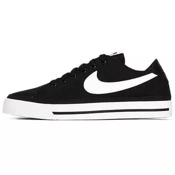 Черно-белые женские кроссовки Nike Court Legacy Canvas CZ0294-001
