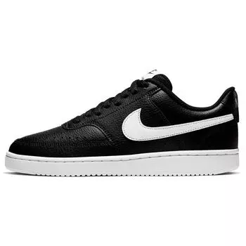 Черные белые женские кроссовки Nike Court Vision Low CD5434-001