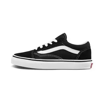 Черные детские кроссовки Vans Old Skool Kids True-White VN000W9T6BT
