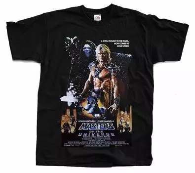 Черные футболки унисекс He Man Masters Of The Universe S