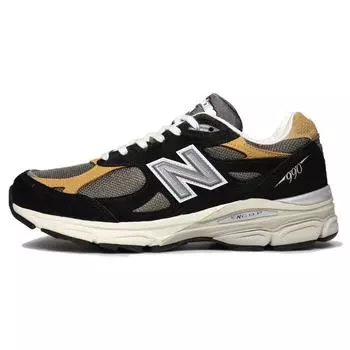 Черные коричневые унисекс кроссовки New Balance Teddy Santis x 990v3 производства США M990BB3 42