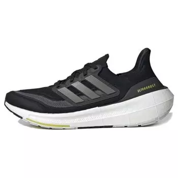 Черные кроссовки унисекс adidas UltraBoost Light Core Grey-Six Cloud-White HQ6339 39