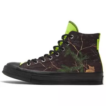 Черные кроссовки унисекс Converse Realtree x Chuck 70 GTX High Lemon-Venom Egret 169364C