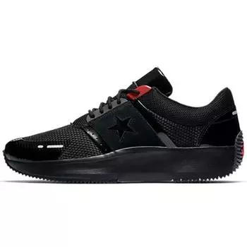 Черные кроссовки унисекс Converse Run Star Y2K красные 163048C