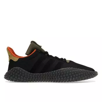 Черные мужские кроссовки adidas Bodega x Kamanda Core цвета хаки BB9243