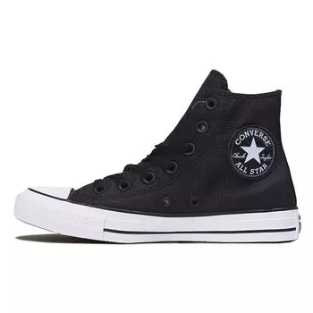 Черные мужские кроссовки Converse Chuck Taylor All Star Hi Nylon 162390C